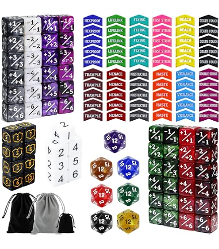 Amazon.com: Metal Planeswalker Loyalty Dice 1-6 & 7-12 Compatible